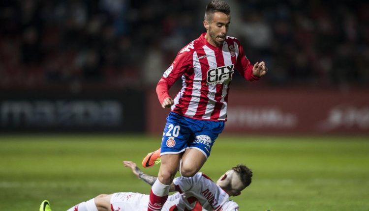 Sebas Corís en un partido con el Girona hace dos campañas