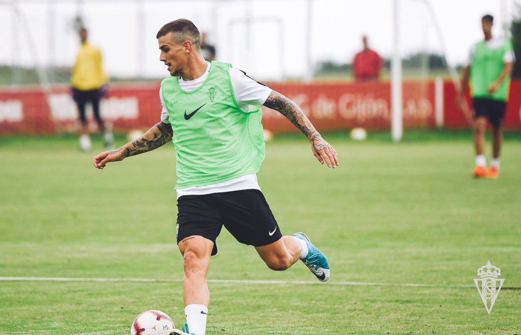 Isma Cerro en un entrenamiento del Spotring