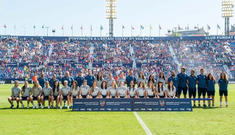 Plantilla del Levante UD Femenino para la temporada 2018/2019.