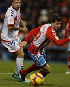 Juan Muñiz, que actuó como lateral zurdo, fue de los destacados en el triunfo del Lugo sobre el Rayo con tres asistencias