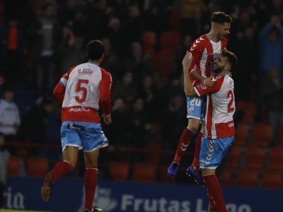 Lazo celebra el 2-0 frente al cuadro majariego