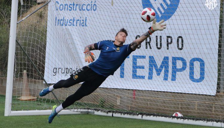 Isaac Becerra en un entrenamiento