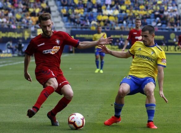 Matos en un partido del Cádiz CF