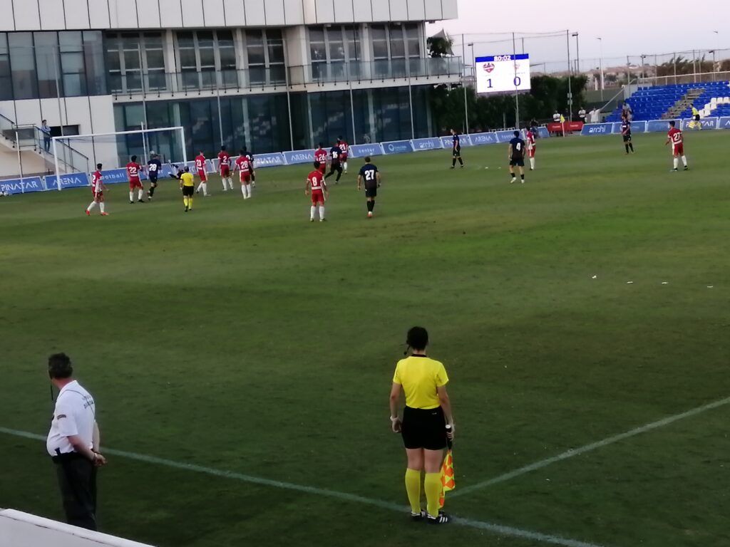 Lance del encuentro entre Levante y Almería en Pinatar