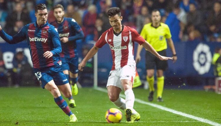 Cristian Ganea en un encuentro con el Athletic Club