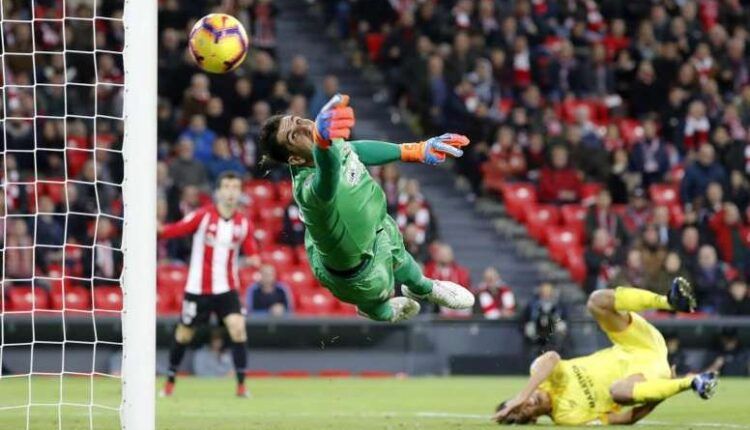 Gorka Iraizoz en un partido con el Girona en la que fue su última campaña en activo