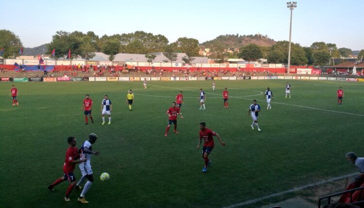 Imagen del partido frente al Olot