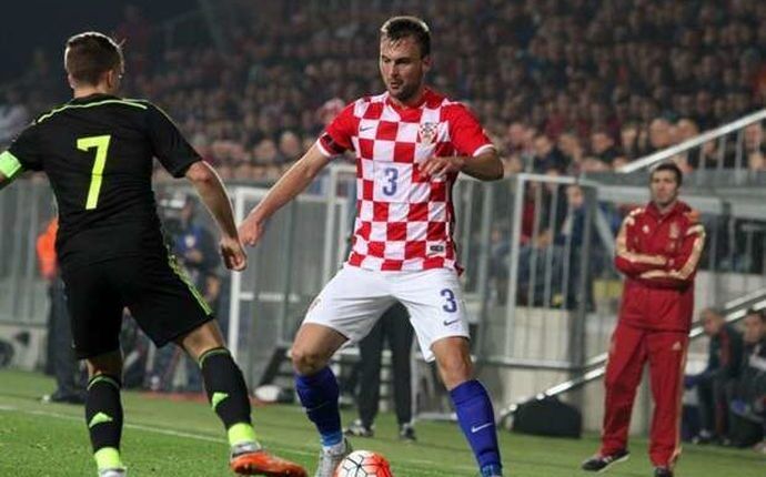 Antonio Milic en uno de los partidos que disputó con Croacia