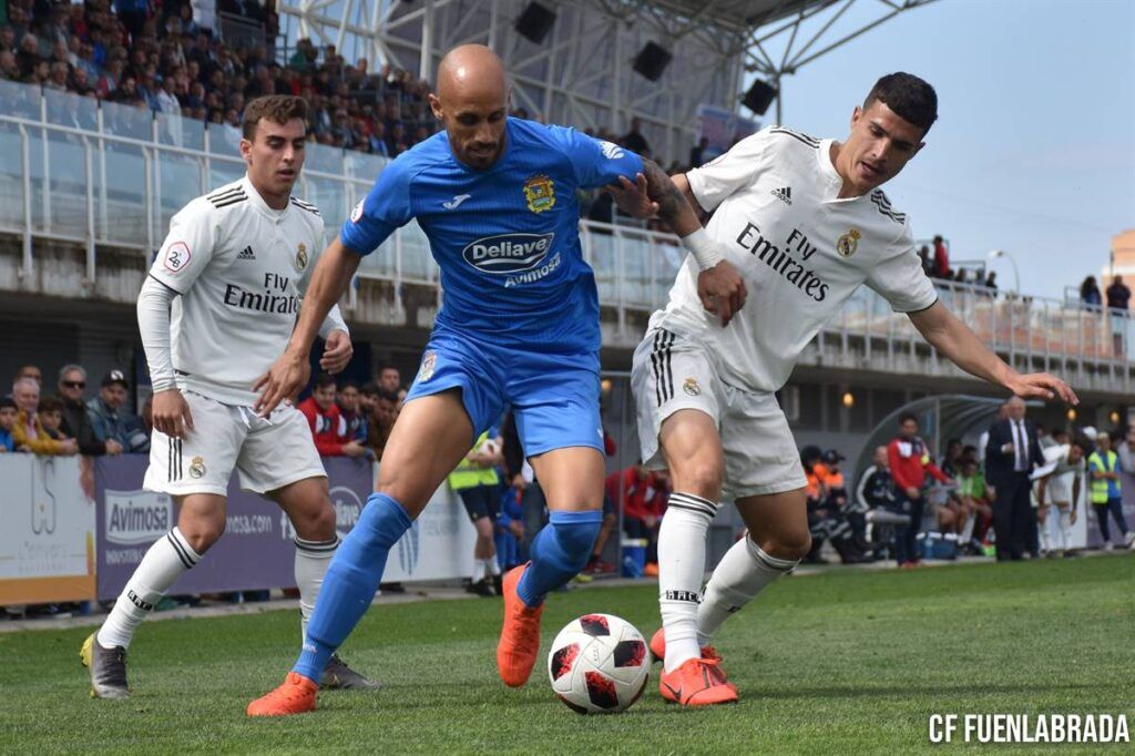 Héctor Gómez con el Fuenlabrada