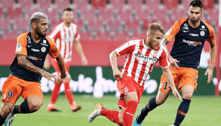 Samu Sáiz en el partido Trofeu Costa Brava. Fuente: Girona FC