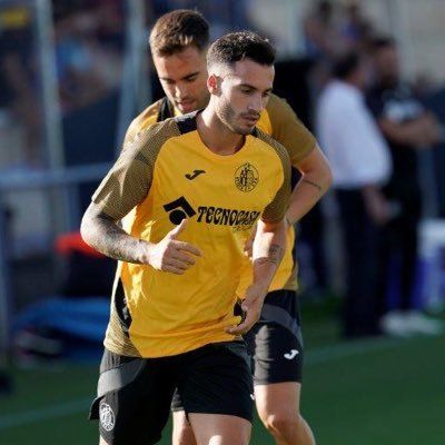 Lazo en un entrenamiento con el Getafe