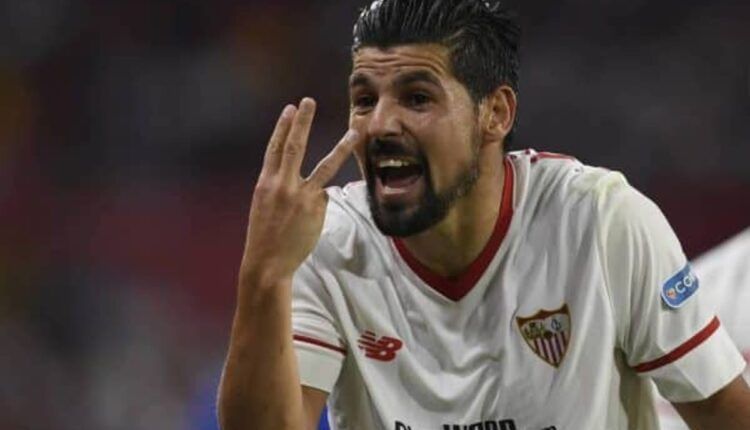 Nolito celebra un gol en un partido