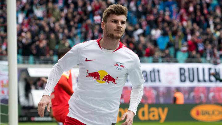 Timo Werner con el RB Leipzig