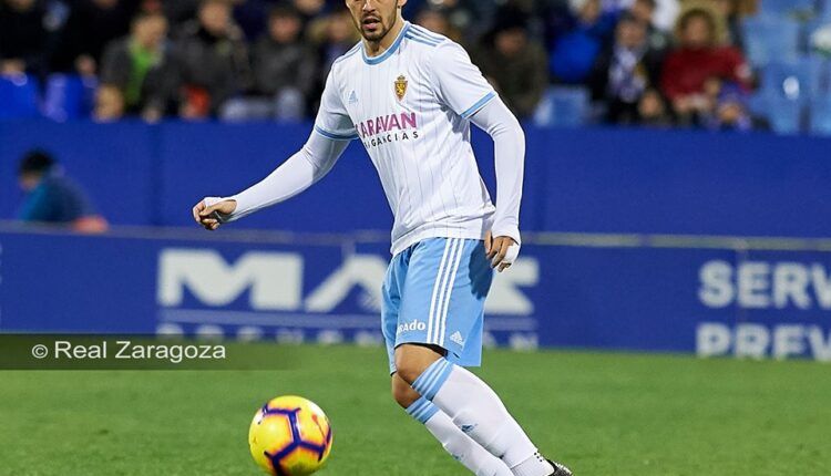 Verdasca en un partido con el Real Zaragoza