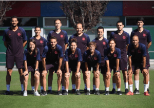 Equipo técnico del FC Barcelona Femení. | Foto: @FCBFemeni 