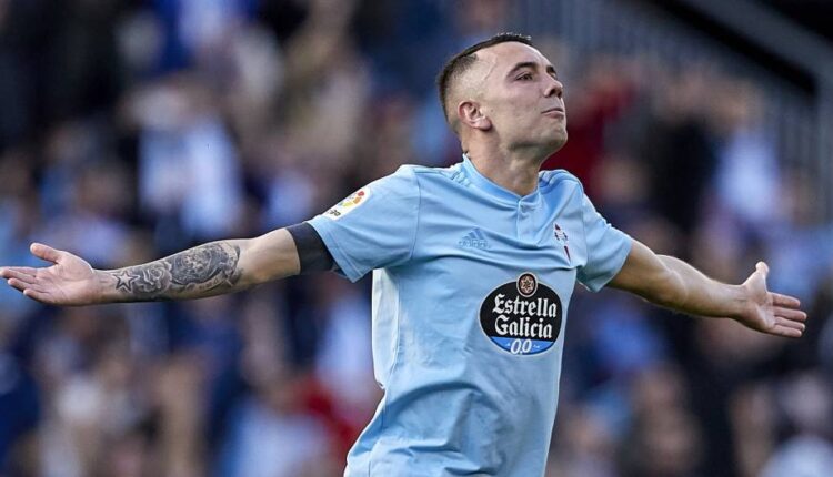 Iago Aspas celebra un gol la pasada temporada