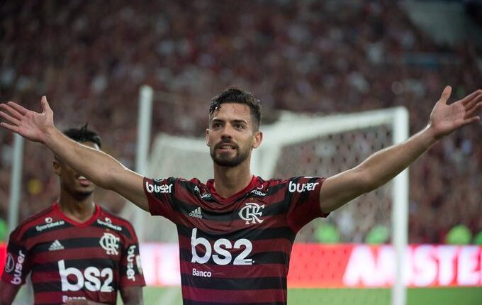 Pablo Marí celebra el pase del Flamengo a la final de la Copa Libertadores