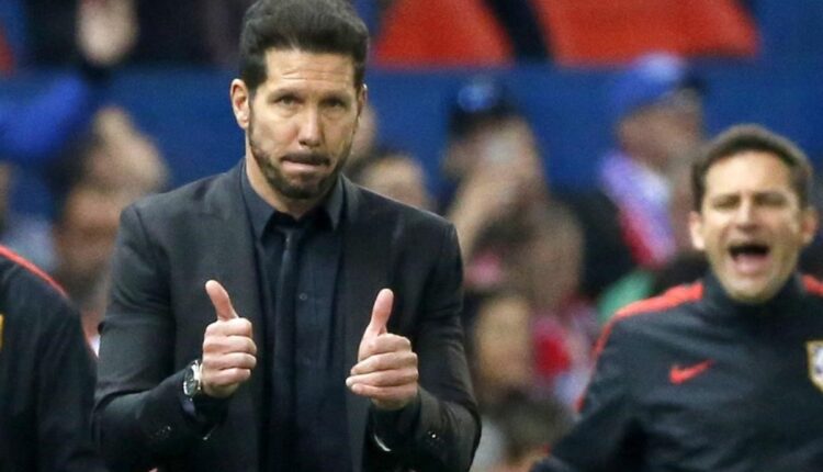 Diego Pablo Simeone en un encuentro con el Atlético de Madrid