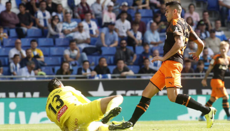 Maxi Gómez en el Espanyol - Valencia