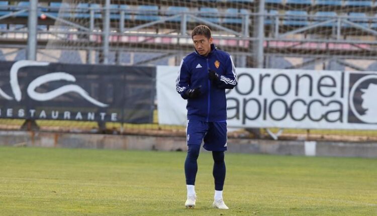 Shinji Kagawa en un entrenamiento