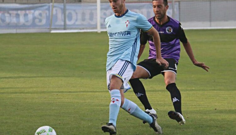 Juan Hernández en su última temporada en el Celta 'B'