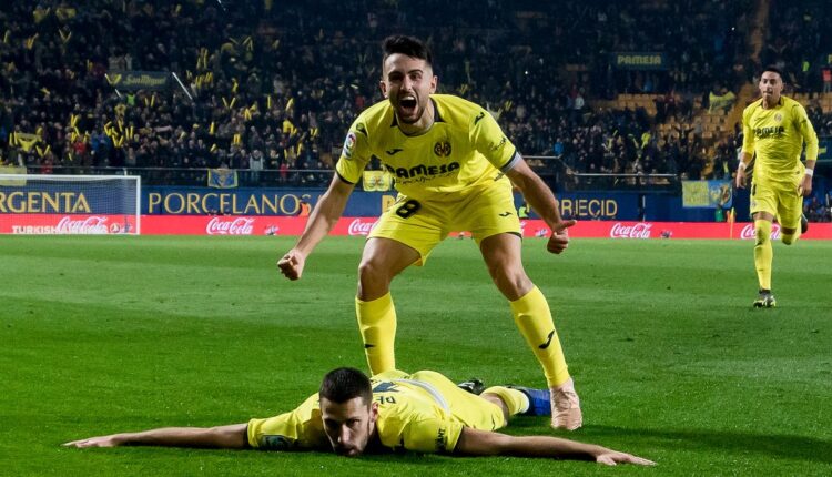 Manu Morlanes celebrando un gol con el Villarreal