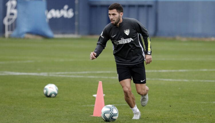 Dani Pacheco en un entrenamiento