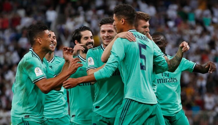 Real Madrid celebra un gol