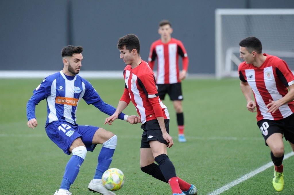 Lance del Bilbao Athletic - Alavés 'B' en Lezama