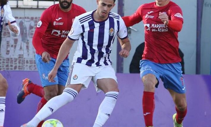 Miguel de la Fuente en un partido con el Valladolid Promesas