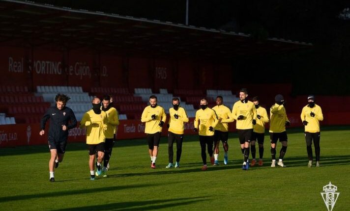 Entrenamiento Sporting del jueves 2 de enero