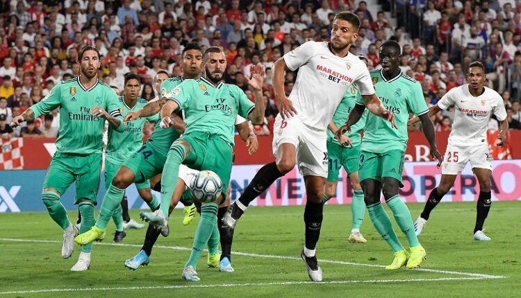 Partido de la temporada 2019/2020 entre Sevilla y Real Madrid