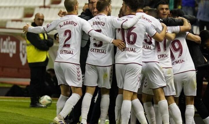 Albacete celebra un gol