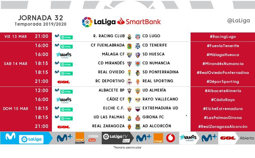 Horarios Jª32