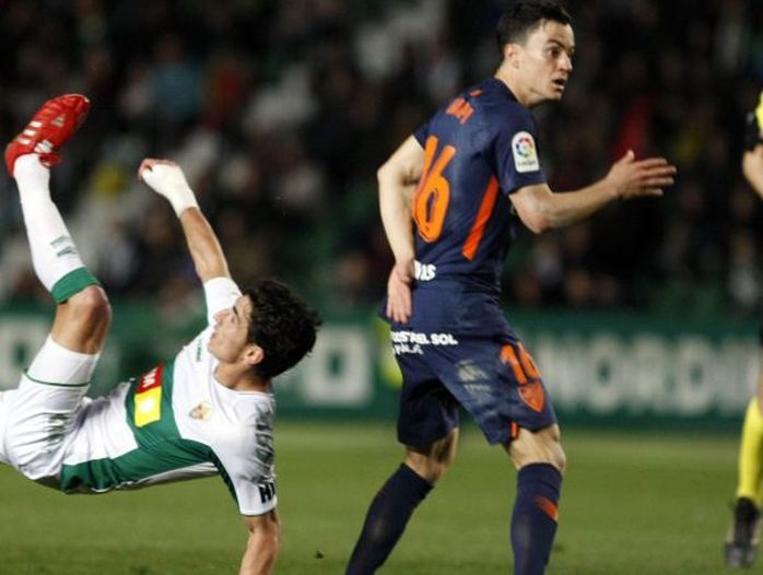 Juanpi en un encuentro frente al Elche