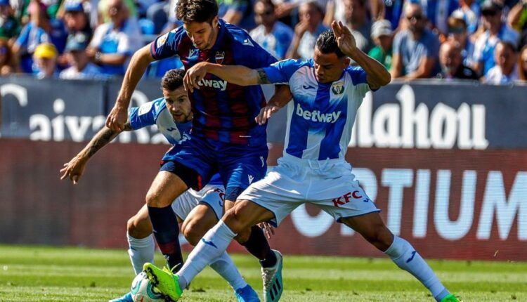 Lance del CD Leganés - Levante UD del pasado 5 de octubre