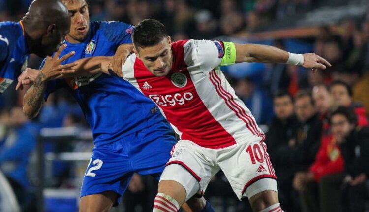 Dusan Tadic en el encuentro frente al Getafe en el Coliseum