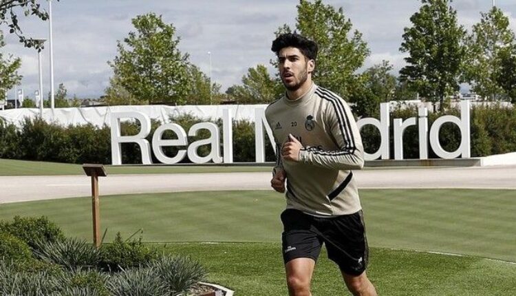 Marco Asensio entrena como jugador del Real Madrid Club de Fútbol. Foto: Real Madrid Club de Fútbol