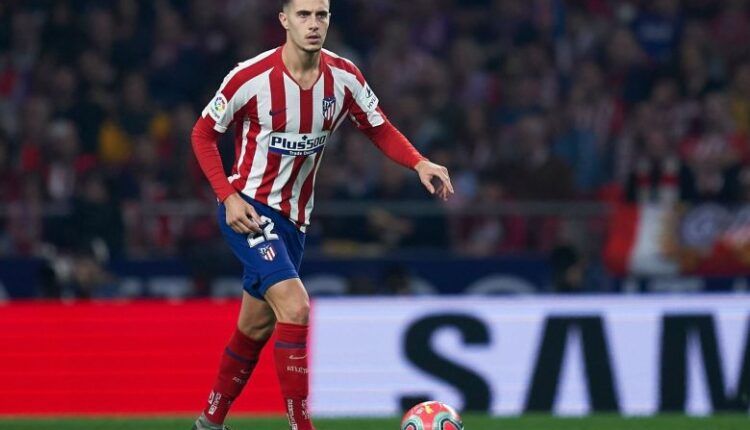 Mario Hermoso en un partido del Atlético de Madrid