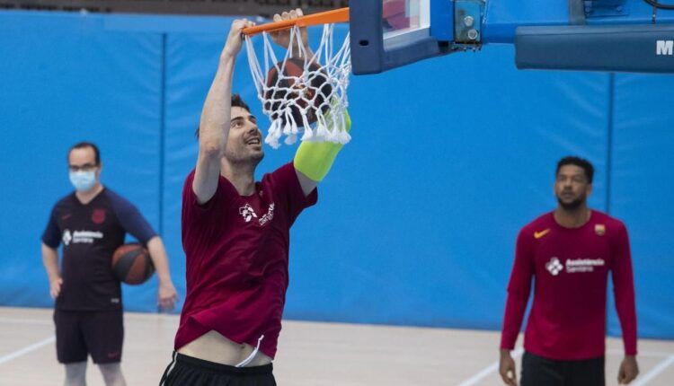 Ante Tomic en el entrenamiento (Fuente: www.fcbarcelona.es - Victor Salgado)