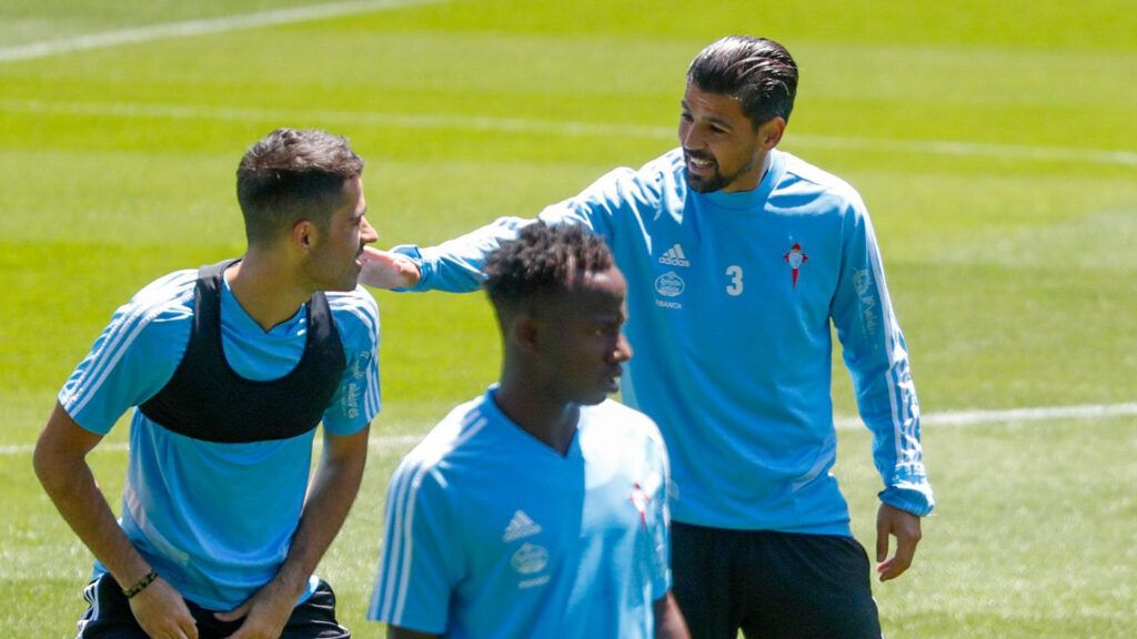 Nolito, en un entrenamiento el verano pasado