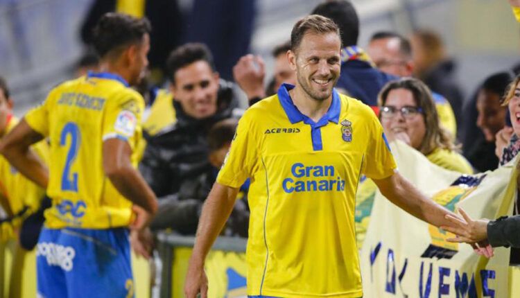 Dani Castellano en un partido de Copa del Rey en 2017