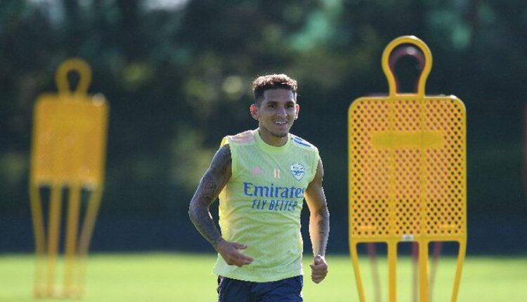 Lucas Torreira en un entrenamiento con el Atlético