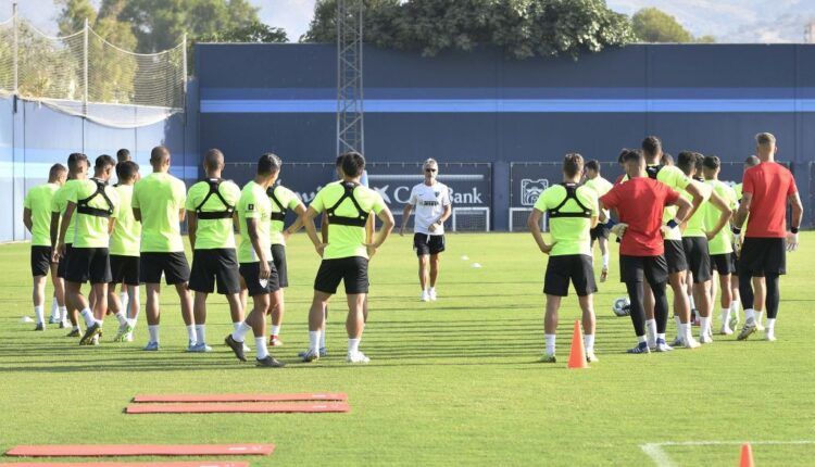 Entrenamiento del Málaga CF