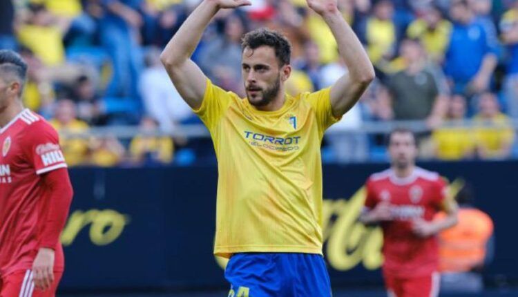 Filip Malbasic en el encuentro frente al Real Zaragoza