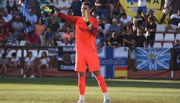 Andrés Prieto en su etapa en el Málaga