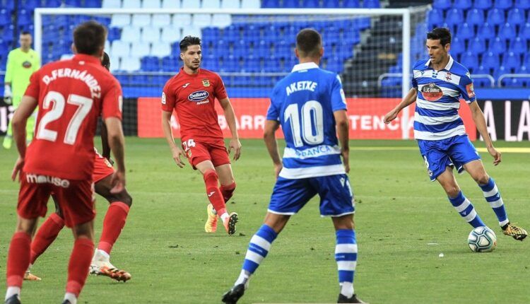 Lance del Deportivo Fuenlabrada