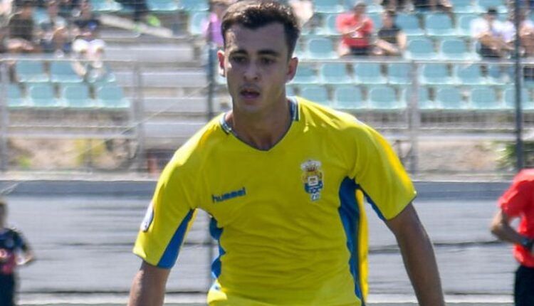 Pablo Haro en un partido con el filial de la UD Las Palmas (Foto: UD Las Palmas)