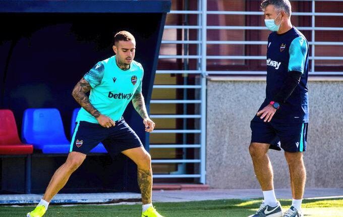 Roger Martí en un entrenamiento en pretemporada