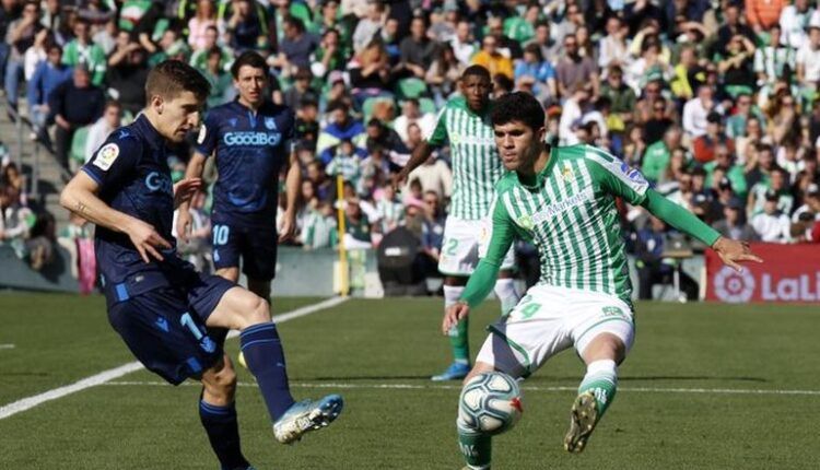 Lance del último Betis - Real Sociedad en el Benito Villamarín